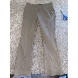 Lee Pants Mens 34x30 Relaxed Fit Tapered Leg Mid Rise Denim Vintage Brown